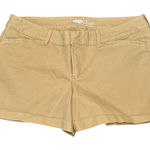 Old Navy pixie chino shorts stretch cotton mid rise tan sz 12 Photo 0