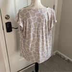 Michael Kors MICHAEL  Beige and White Animal Print Patterned Top XL Photo 2