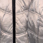 Nautica  Silver Puffer Jacket with Black Trim Size S Photo 1
