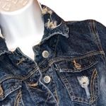 Thread and Supply Threads & Supply Factory Distressed Jean Denim Jacket Size Medium B1 Photo 3