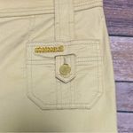 Roberto Cavalli Beige Gold Flare Monogram Button Patch Pockets Mid Rise Pants 42 Photo 5