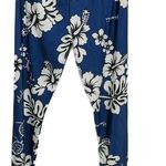 CANDICE ELSA Sexy Fitness Spandex Leggings, Blue w White Floral Print (XL Photo 3