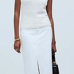 Madewell  Crochet-Knit Crewneck Sweater Tank‎ Size: S, NWT Photo 0