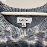 Evereve  Knit Top Sleeveless Sweater Vest Blue Tie‎ Dye Cotton Boho Grunge L Photo 2
