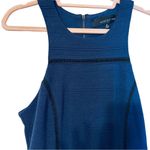 Adelyn Rae  Navy Blue Black Lace Inset Racerback High Neck Bodycon Mini Dress M Photo 4