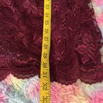David Rose Vintage Burgundy 2 Piece Lace Suit with Skirt and Top Sz 16w Photo 9