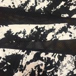 Carmen Marc Valvo  One Shoulder Mesh Inset One Piece Swimsuit Splatter Print 14 Photo 4