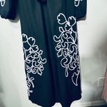 Chico's NEW Poplin Soutache Embroidered Maxi Dress Black Maxi Sz 4 Belt Pockets Photo 13