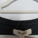 Madewell dark gray midi dress size large Photo 4