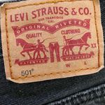 Levi's 501 Original Fit High-Rise Women's Jean Shorts Black Button Fly Size 28 Photo 9