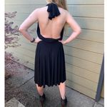 Norma Kamali  Black Halter Dress Large Photo 5