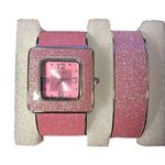 New Pink Glittery Strada Cuff Watch & Matching Bracelet Photo 2