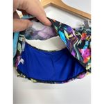 Bar III  Painted Posie Bikini Top Womens Multicolor Floral Size XL‎ Photo 6