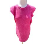 Free People Ryder Tank Femme Ruffle Cinched RacerBack Active Top Boho Pink S/P Photo 1