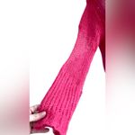 IRO  mohair & wool hot pink distressed turtleneck sweater Photo 10