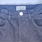 frame denim FRAME Le High N Tight Straight Cut-Out Waist‎ Jeans in Film Noir Black Size 25 Photo 10