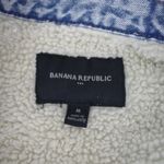 Banana Republic Nanners Republic Ladies' Faux Shearling Pre-Distressed Denim Jacket XL Photo 1
