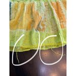 Boho Hippie Bohemian Maxi Long Skirt‎ OS Tiered Pull On Broomstick Embroidered Yellow Size undefined Photo 9