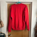 Sporty & Rich Red HEALTH Crew Neck Cotton Sweatshirt MadeinUSA size L MSRP $185! Size L Photo 3