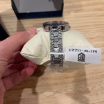 Montres Prestige Women’s Silver Tone Watch Pink Dial Rhinestone Bezel NEW Photo 3