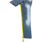 Angels Y2K Straight Leg Denim Blue Jeans Mid Rise 12 Stretch Embroidered Pockets Photo 3