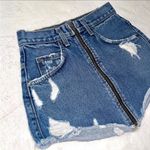 Womens CARMAR LF Beatrice Denim Mini Skirt size 25! Blue Photo 5