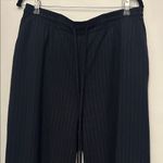 ASOS Women's Navy Blue Pinstripe Pants Photo 0