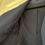 Theory Lindraya B. Blazer Navy Sea Blue Size 4 Collarless Jacket Wool Blend Crop Photo 6