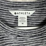 Athleta Blue White Striped Breezy Linen Blend Tank Top Photo 2