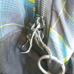 Adidas  Black Green Plaid Large Backpack Photo 8