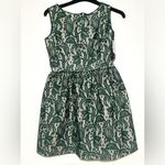 ZARA NWT  Green Lace Fit Flare Tulip Party Dress Small Photo 2