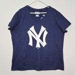 Fanatics New York Yankees - Navy - Team Primary Logo V-Neck T-Shirt Women's 3XL Photo 1