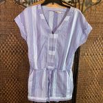 Vineyard Vines Blue & White Seersucker Romper Size XS Photo 0