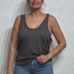 Free People  We the Free Double Espresso Kate Scoop Tee Tank Top Sz M NWT Photo 0