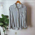 Melrose and Market -`♡´- Free!   Plaid Flannel Button Up Long Sleeve Size S Photo 2