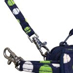 Vera Bradley Navy Blue LUCKY YOU Polka Dots Adjustable Crossbody Wallet Purse Photo 11