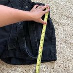 Forever 21  Black Denim Button Fly Paper Bag Tie Denim Shorts Size 29/8 Cotton Photo 2