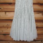 Mac Duggal  94128 Green Embellished Bow Flutter Sleeve A Line Midi Dress Photo 14