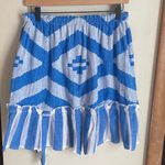 Lemlem  Aztec Print Faux Wrap Ruffle Mini Stripe Skirt Photo 8