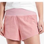Athleta Run With It Textured 3.5" Shorts Space Dye Begonia Pink XL Photo 0