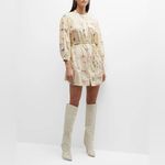 MOTHER The New To Town Shirt Dress Mini Cotton Goodbye Horses Size Small NEW Photo 11