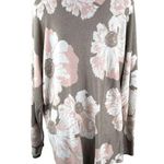 Ruby Rd . Floral Lightweight Tan Pink Crew Neck Sweater Women’s Size XL Photo 2