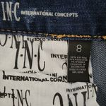 INC International Concepts Distressed Bootcut Jeans Size 8 Boot Cut Denim Blue Photo 9