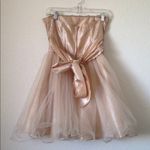 Masquerade Juniors' Strapless Tulle Hem Dress 5 Photo 5