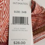 Danskin NWT Intimates Orange/Red Geo Push Up Bra Photo 4