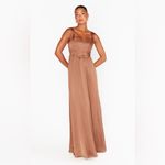 Show Me Your Mumu Nina Maxi Dress In Copper Luxe Satin Photo 4