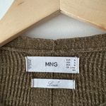Mango Linen Moss Green Open Cardigan Photo 3