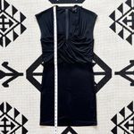 SALONI Black Opal Draped Front Mini Dress Size 10 Photo 5