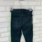 Rag and Bone NWT Mazie Black Lime Tuxedo Stripe Skinny Jeans Size 24 Photo 9