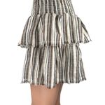 SheIn Multicolor Striped Tiered Smocked Mini Layered Ruffle A-Line Skirt Size M Photo 1